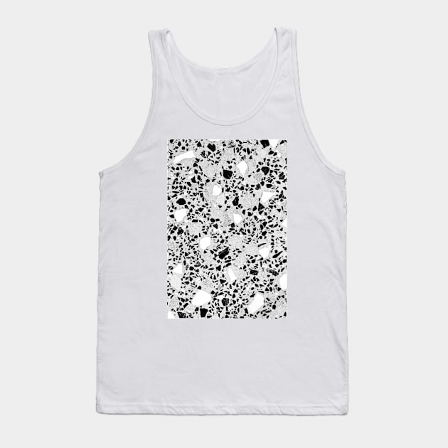 Real Terrazzo Stone Marble Concrete Mix Pattern Tank Top by fivemmPaper